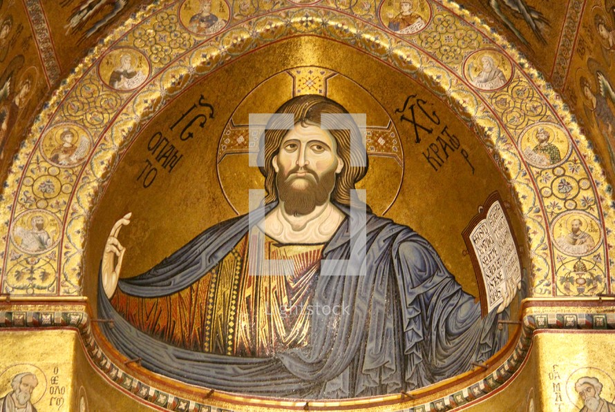 Mosaic of Jesus  the Messiah 