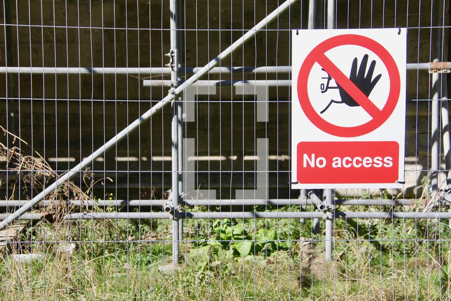 no access sign 