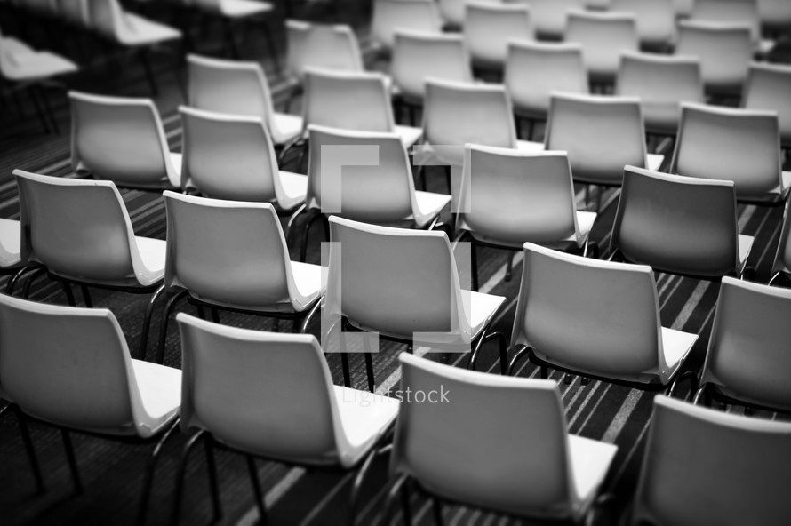 Rows of chairs 