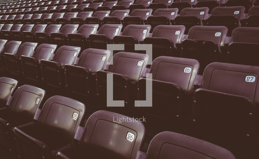 empty stadium seats 