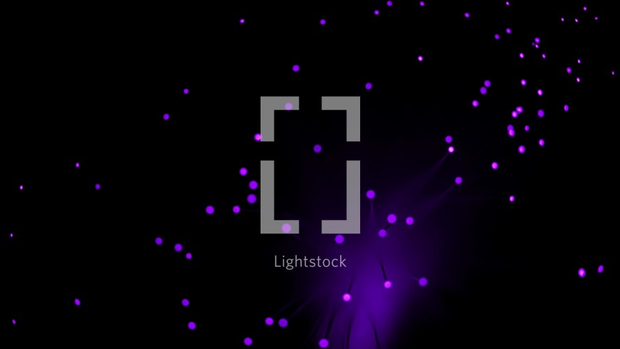 Purple lights for a background.