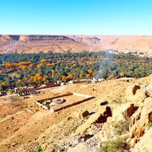 buildings in a valley in Morocco 