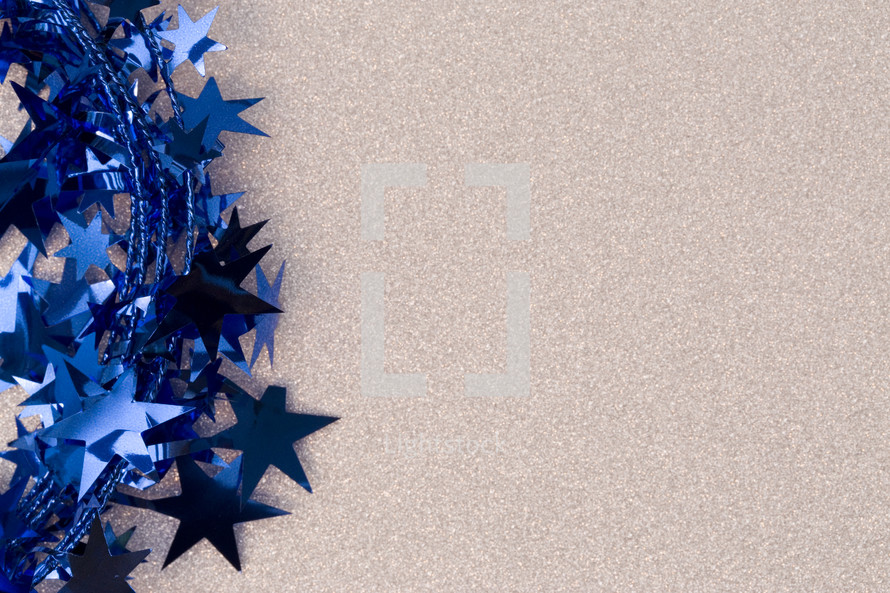 blue star garland 