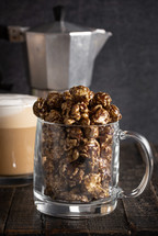 A Mug of Coffee Flavored Candy Coated Popcorn