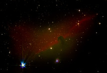 The iconic Horsehead nebula in outer space