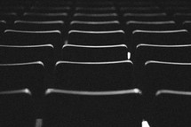 empty seats in a theater 