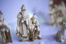 wisemen figurines from a nativity scene 
