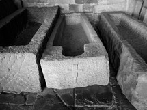 stone coffins