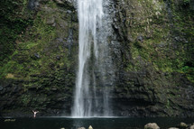 swimming hole and waterfall 