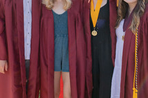 teen girls at graduation 