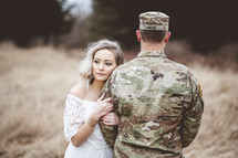 military couple portrait 