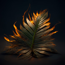 Burning Palm Leaf