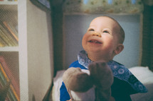 smiling toddler boy