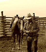 man on the ranch 