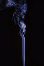 smoke against a black background 