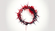 The Crown of Thorns in 2D ink design