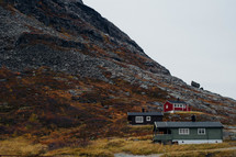 houses on a mountainside 