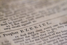open bible showing a verse in Ezekiel