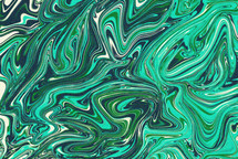 marbleized green, white, and turquoise background 