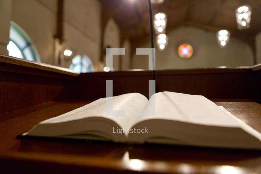 Bible on the pulpit 