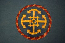 nautical symbol on a carpet 