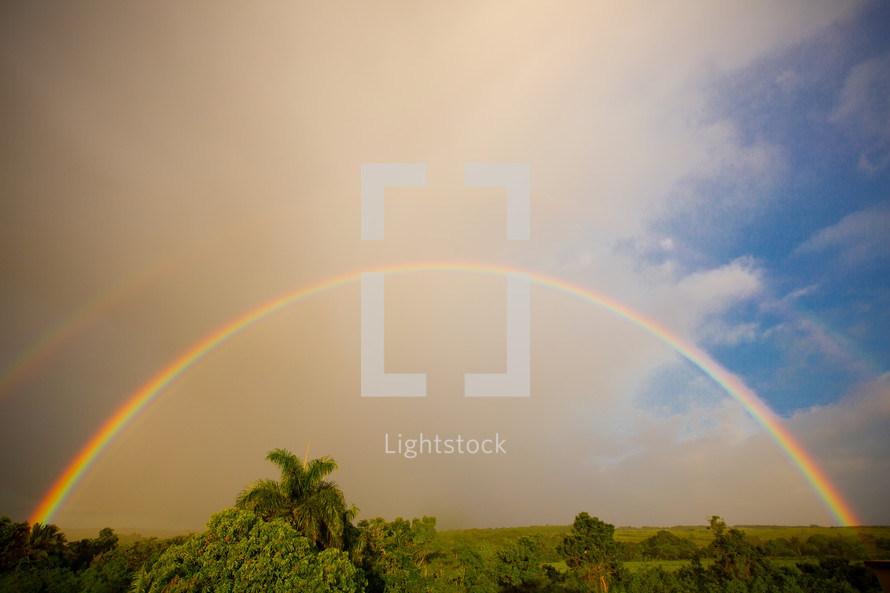 double rainbow in Ethiopia 