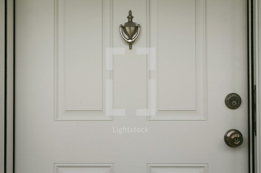 door knocker and door knob 