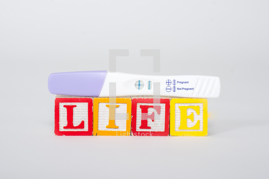 life blocks and positive pregnancy test 