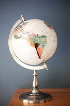 globe on a desk 