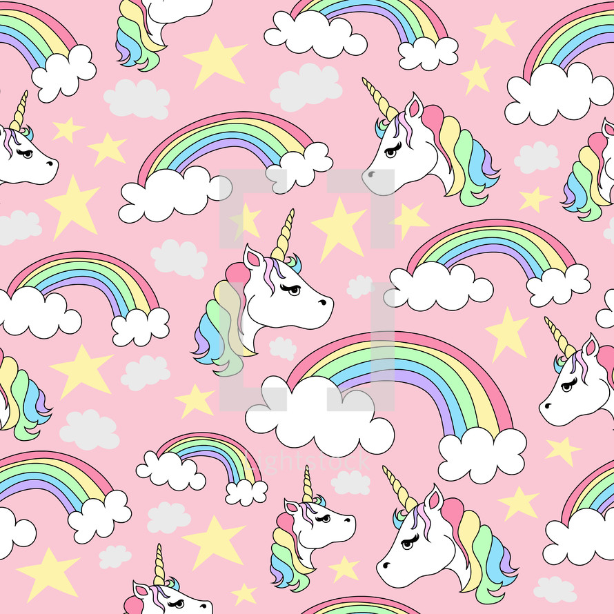 unicorn pattern background 