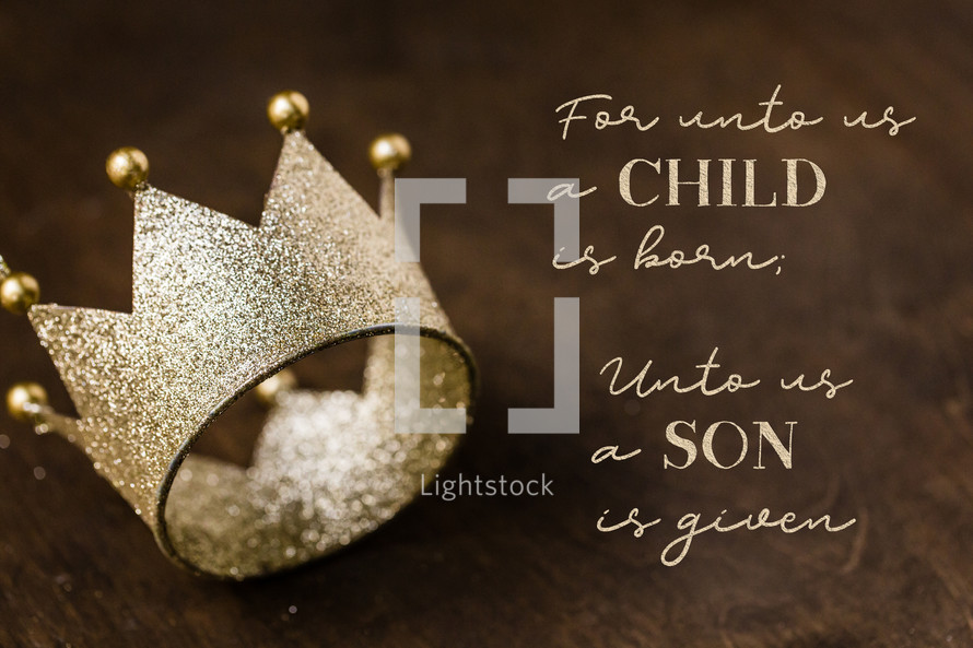 For Unto Us a Child is Born unto us a son is given 