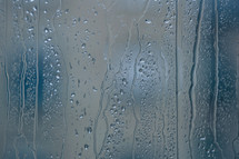 raindrops on the window in rainy days