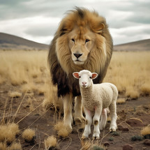 Lion and a lamb