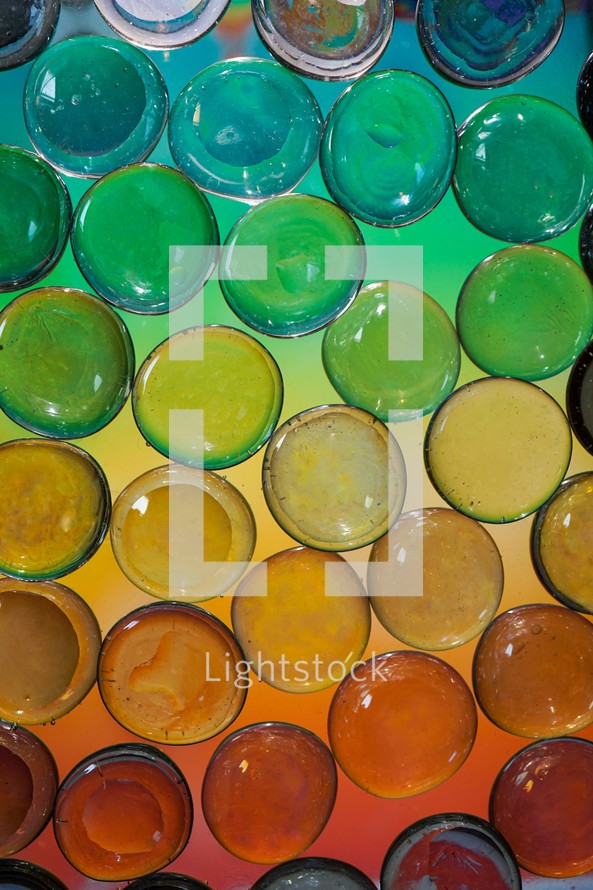 multi colored crystal bubbles, abstrac background