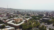 Aerial view of the Yerevan	
