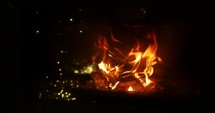 burning flames 