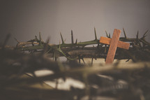 crown of thorns and cross 