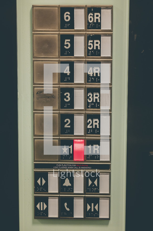 elevator buttons 