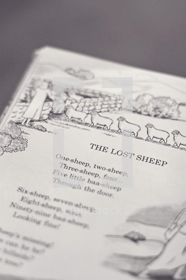 An illustrated children's book about the lost sheep.