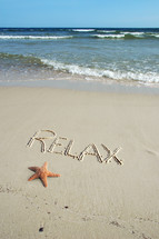 Relax on a beach 