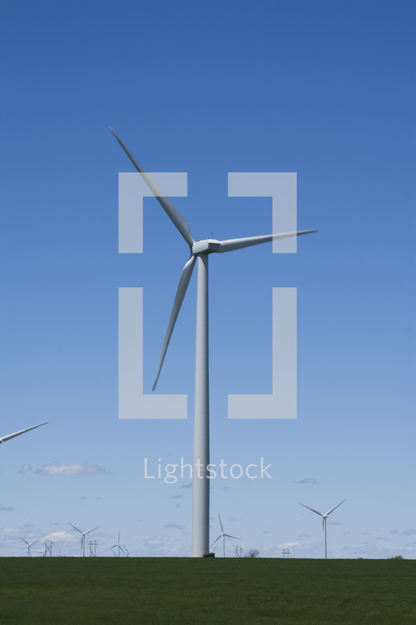 a field of wind turbines 
