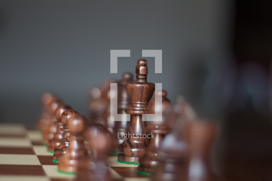wooden chessboard 