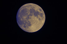 Close up of the full moon