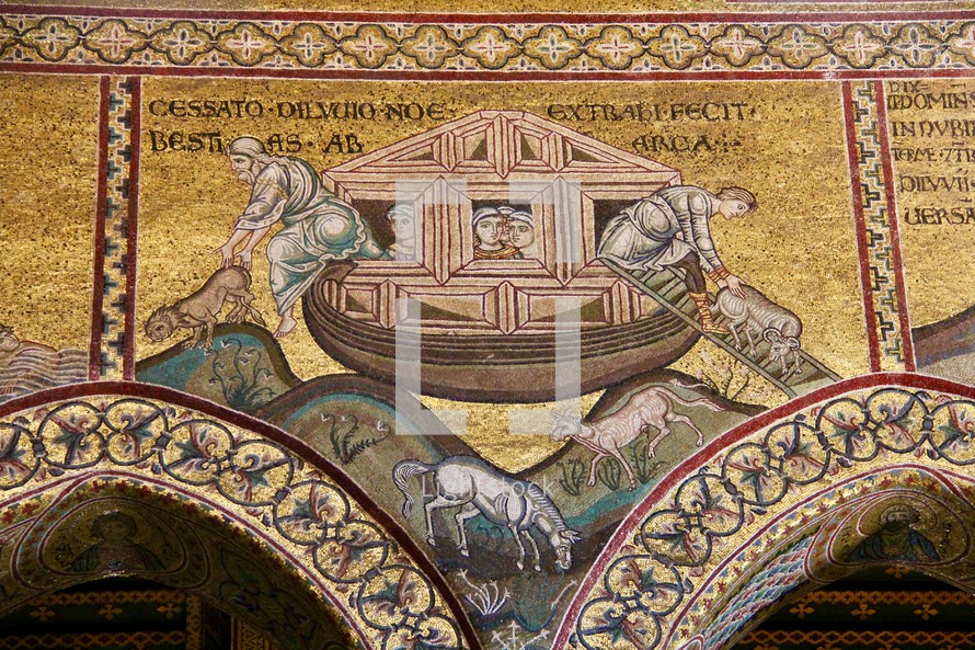historic painting of Noah's ark 