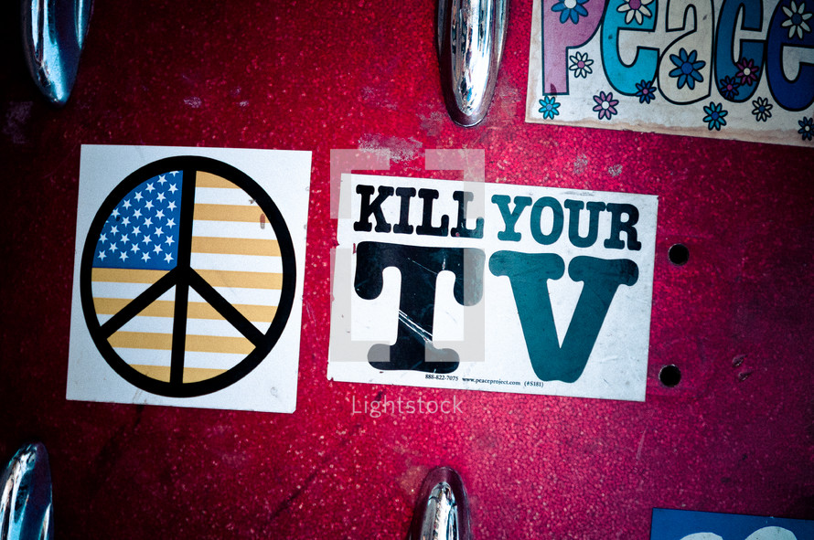 kill your tv sticker