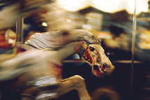 horse on a carousel 
