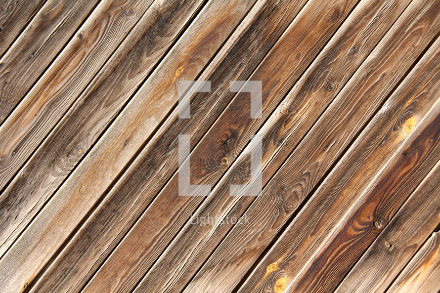 Diagonal wooden floor 