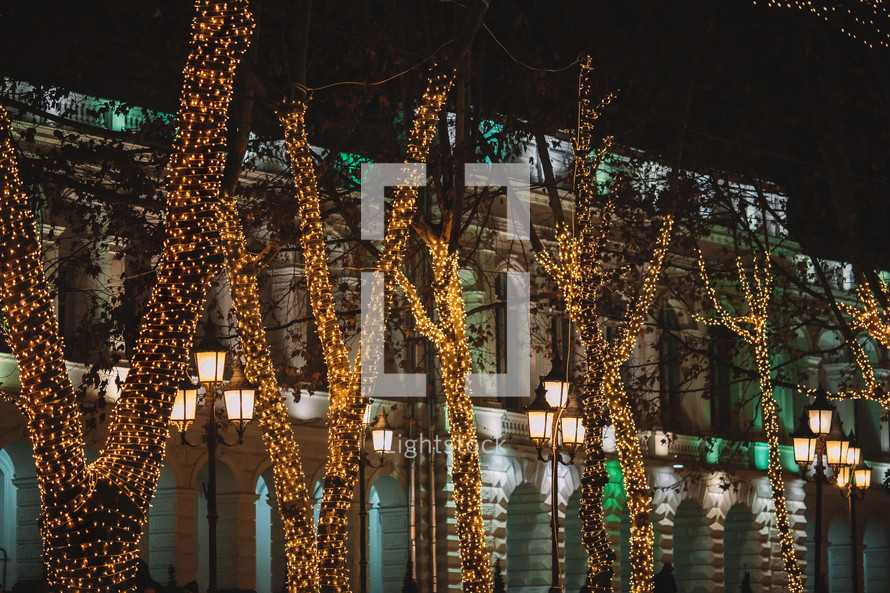 Street illuminations at Christmas