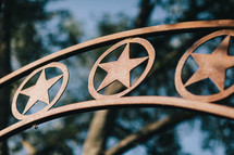 Texas star metal sign 