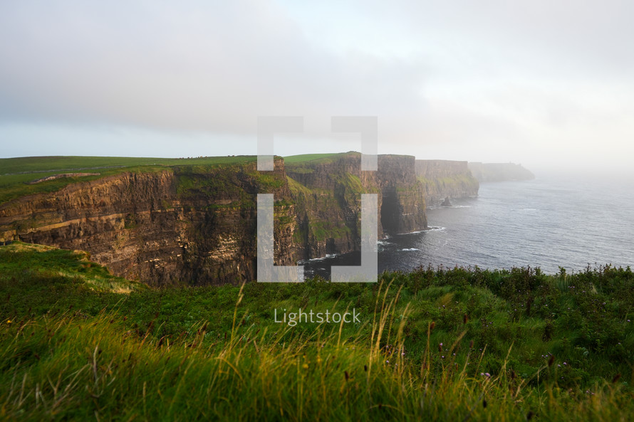 Cliffs of Moher at Sunset in Ireland 